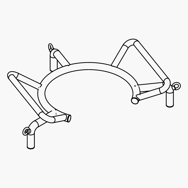 50 升烧瓶的手动处置装置